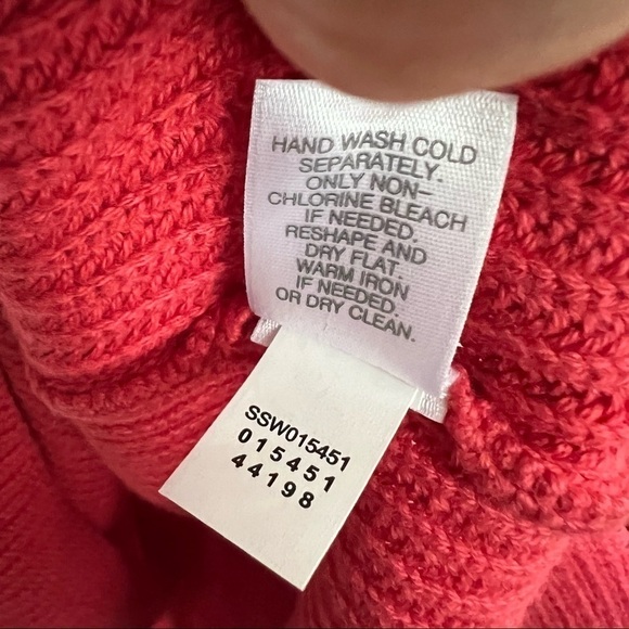 J.Jill Women’s Vneck Coral Knit Sweater, Size Small - Picture 3 of 9